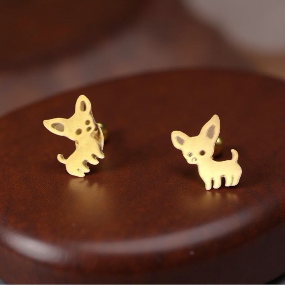 Trendy boutique Jewelry - Boutique Chihuahua Earrings tiny. Bundle with an item over $15 and get for free